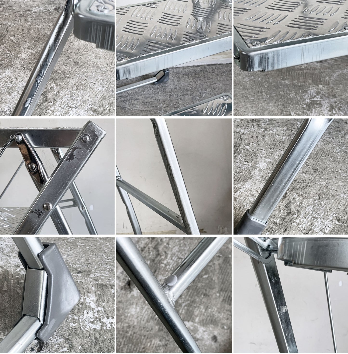 ダルトン DULTON フォールディング 3 ステップス FOLDING 3STEPS GALVANIZED 脚立 インダストリアル 廃番 ■