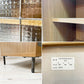 アデペシュ a.depeche カデル cadeal スライドガラス キャビネット ロー slide glass cabinet low オーク材 オイル仕上げ 定価¥79,200- ★