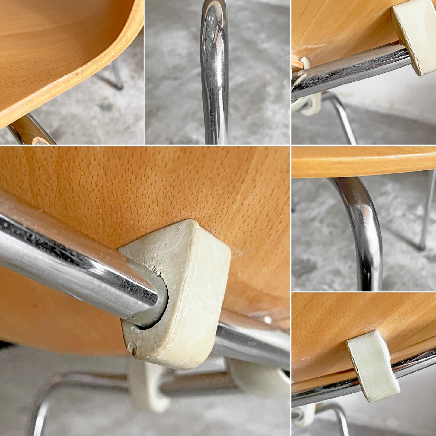 フリッツハンセン Fritz Hansen 3101 アリンコチェア アントチェア 4本脚 ナチュラルビーチ ラッカー仕上げ フェルトグライズ アルネ・ヤコブセン A ■