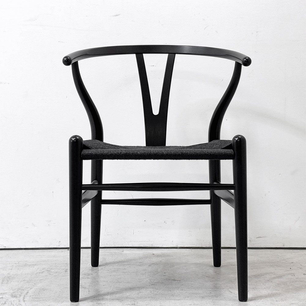 カールハンセン＆サン Carl Hansen & Son CH24 Yチェア 日本仕様サイズ ブラックラッカー×ブラックペーパーコード ハンス・J・ウェグナー ビーチ材 ●