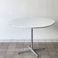 フリッツハンセン Fritz Hansen スーパー円テーブル A603 ダイニングテーブル Aテーブル W100cm ホワイト アルネ・ヤコブセン ブルーノ・マットソン ピート・ハイン 北欧家具 ◇