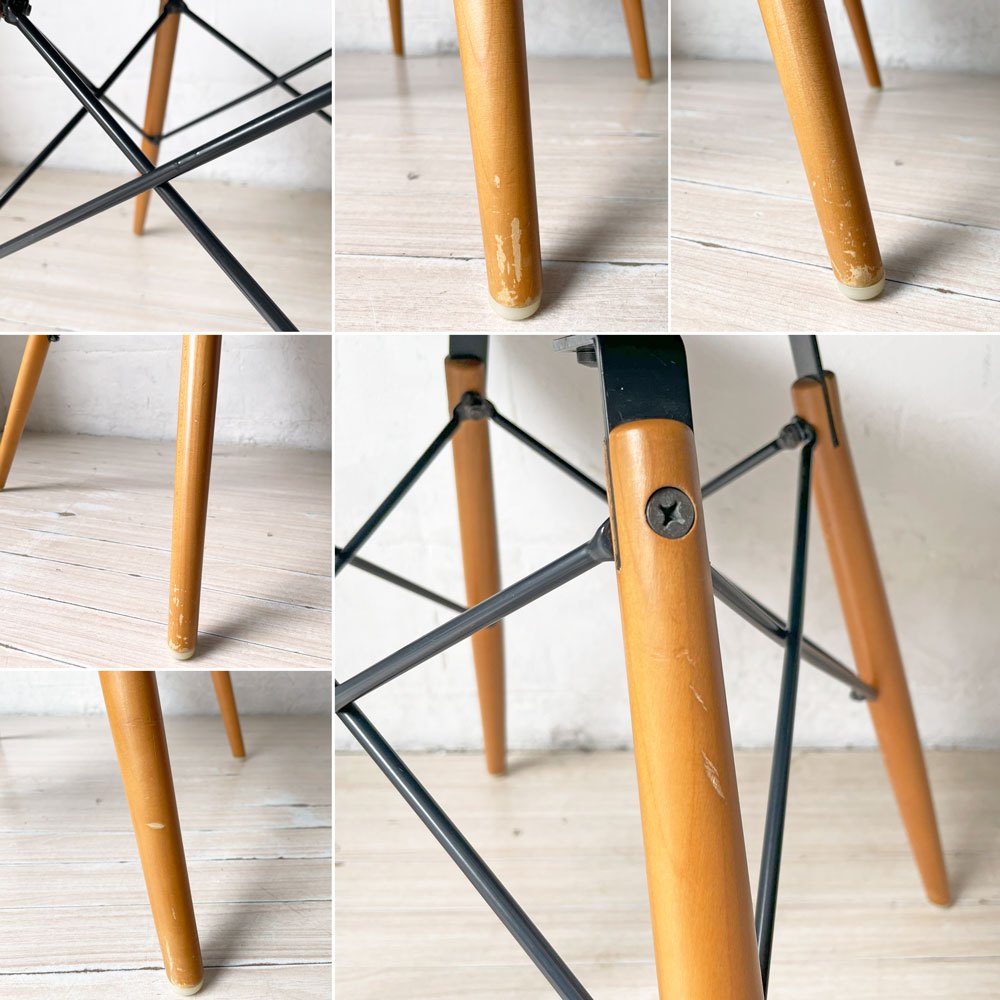 ヴィトラ Vitra サイドシェルチェア ブラック ドゥエルレッグ ポリプロピレン C&R イームズ ミッドセンチュリーモダン ★
