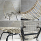 ハーマンミラー Herman Miller ビンテージ ワイヤーチェア Wire Chair DKR2  ホワイトワイヤー Hベース ビキニパッド付 グレー C&R イームズ ミッドセンチュリー ♪
