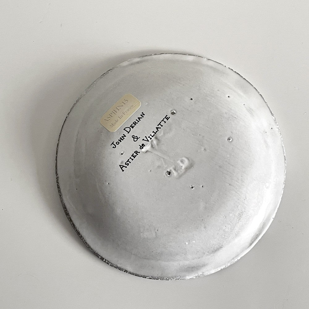 アスティエ・ド・ヴィラット ASTIER de VILLATTE ジョンデリアン JOHN DERIAN ハッピー Happy スモールプレート W14cm 陶器 フランス ■