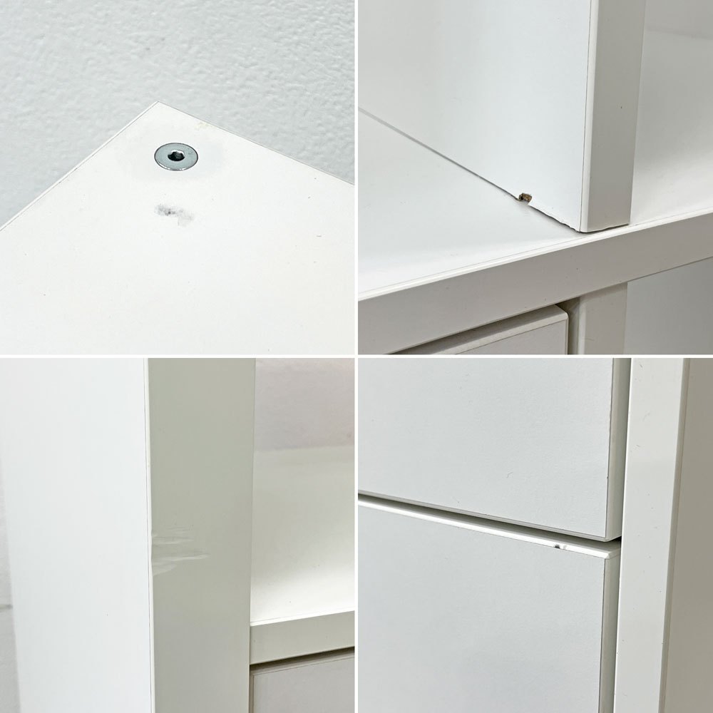イケア IKEA カラックス KALLAX オープンシェルフ 2列4段 2段ドロワー付き ●