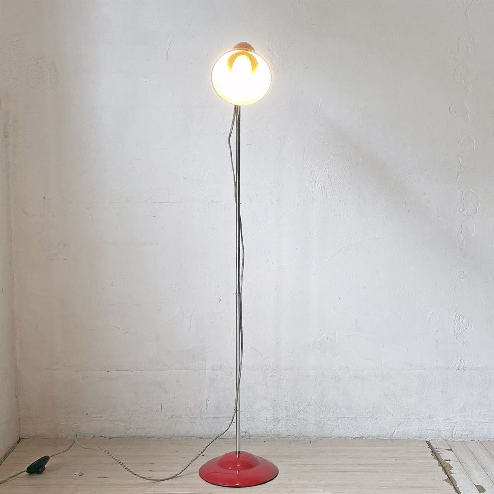 アングルポイズ ANGLEPOISE デュオフロア DUO FLOOR LAMP フロアライト レッドシェード ジョージ・カワーダイン 廃盤 ★