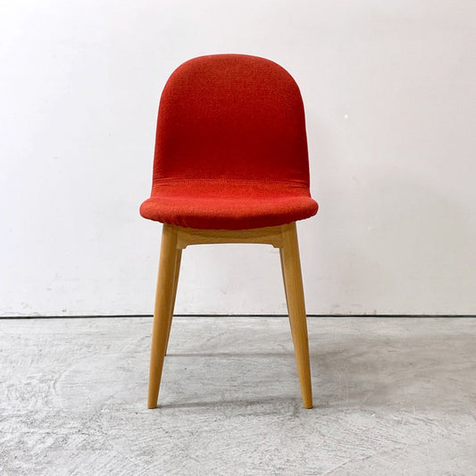 イデー IDEE コショネチェア COCHONNET CHAIR ダイニングチェア オーク材 ナチュラル ファブリック レッド系 モダン 現状品 ●