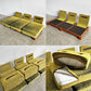 トラックファニチャー TRUCK FURNITURE ラウンジソファ 3シーター LOUNGE SOFA 3-SEATER 3人掛け ウォールナット無垢材 F-41 モスグリーン ブークレ 廃番色 参考定価￥328,900 現状品 〓
