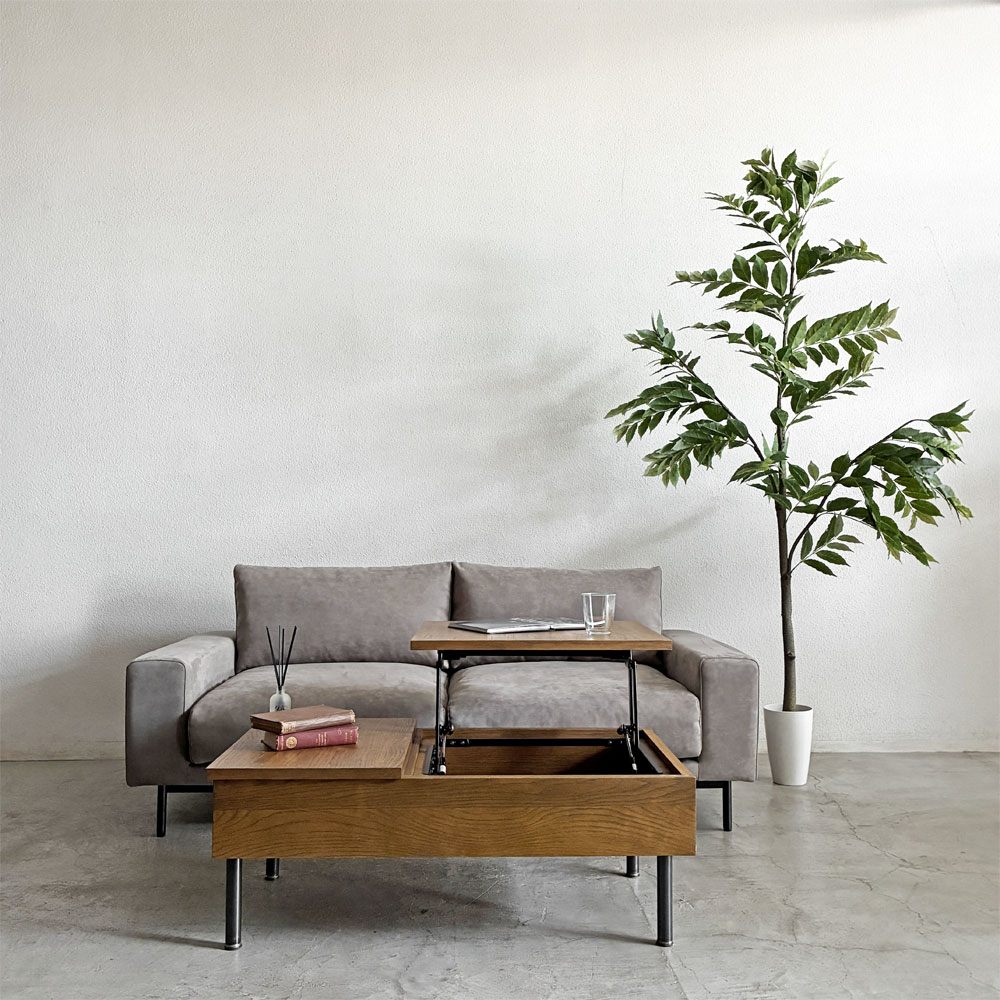 クラッシュゲート CRASH GATE コンフォーム COMFORM プルート PLUTO SOFA 2.5人掛けソファ W181cm スエード エレファント 定価￥143,000- 〓