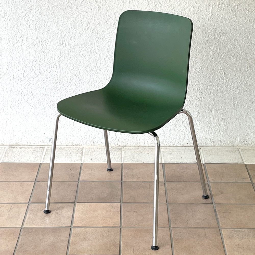 ヴィトラ vitra ハルチューブ HAL Tube サイドチェア ダイニングチェア スタッカブル グリーン ジャスパー・モリソン C ◇