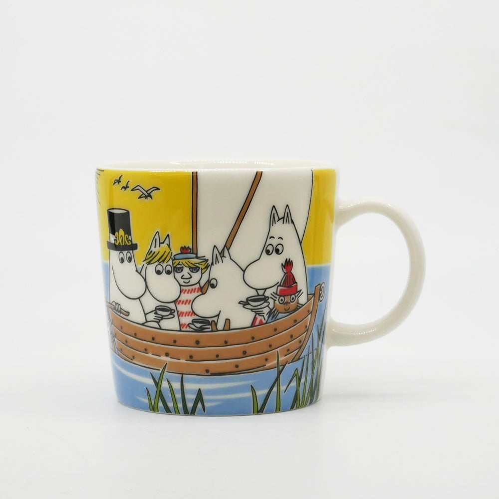 アラビア ARABIA ムーミンマグ MOOMIN クリップダッスとトゥーティッキの航海 2014年 夏限定 フィンランド 北欧食器 箱付き ●