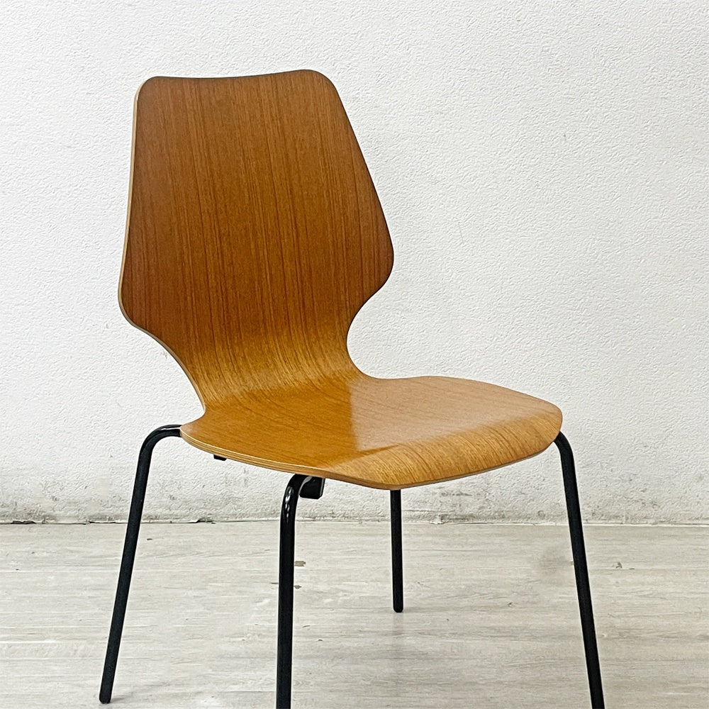 セイアローズ SEIARROWS ウッドスタックチェア WOOD STACK CHAIR チーク材 プライウッド スタッキングチェア A ●