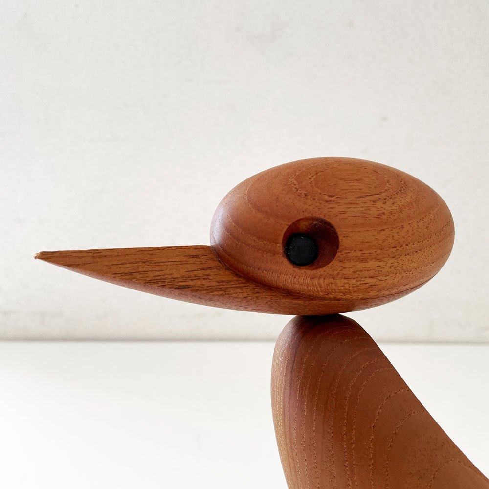 アーキテクトメイド Architectmade ダック Duck チーク無垢材 オブジェ H18cm ハンス・ボーリン Hans Bolling 定価￥26,950- ◎