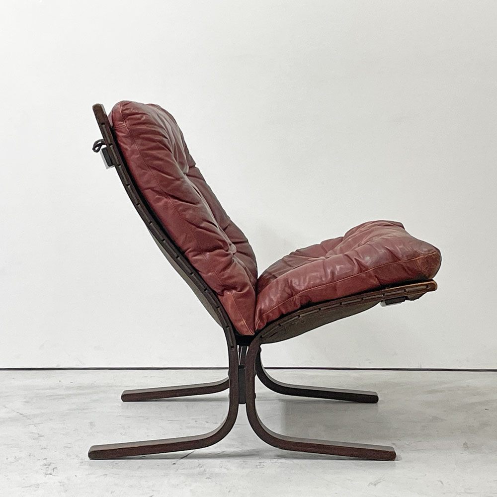 ウェストノーファ Westnofa シエスタ SIESTA ローバックチェア 北欧 ビンテージ イングマール・レリング 本革 ノルウェー ●