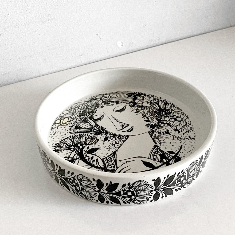 ニモール NYMOLLE リムボウル プレート トレイディッシュ Φ15.5cm ビョルン・ウィンブラッド Bjorn Wiinblad デンマーク 北欧雑貨 ビンテージ ■