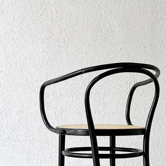 トーネット THONET ビンテージ No.209 ベントウット アームチェア コルビジェチェア ヴィエナチェア ダイニングチェア ラタンシート ◇