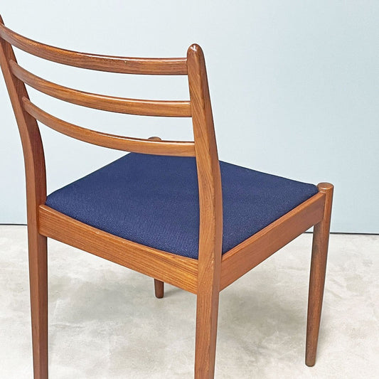 エベネゼルグーム Ebenezer Gomme ジープラン G-PLAN チーク材 ダイニングチェア Victor Wilkins ファブリック張替え済 英国 UKビンテージ B ◎