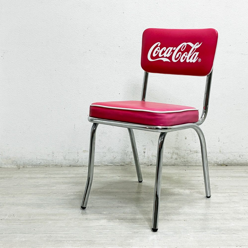 コカ・コーラ Coca Cola コークチェア Coke Chair PJ-105C ダイニング カフェチェア 50sビンテージスタイル 店舗什器 US A ●