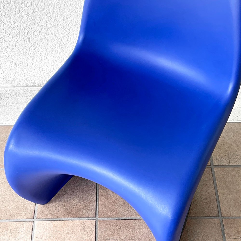 ヴィトラ vitra パントンチェア ダイニングチェア スタッキング ブルー ヴェルナー・パントン ミッドセンチュリー 定価58,300円 A ◇