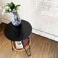 イデー IDEE ワラビー WALLABY SIDE TABLE サイドテーブル ラタン×スチール ブラック H60cm ナチュラルモダン 廃番サイズ ◎