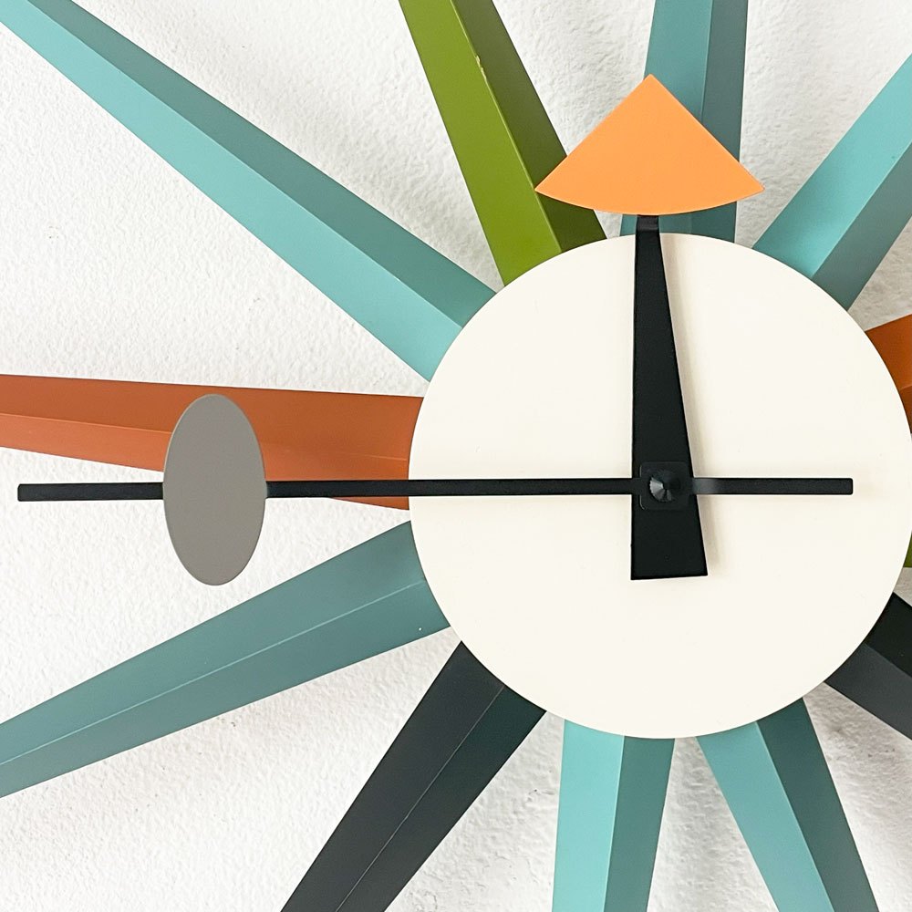 ヴィトラ Vitra ジョージネルソン George Nelson サンバースト Sunburst Clock 壁掛け時計 ウォールクロック マルチカラー ミッドセンチュリー ★