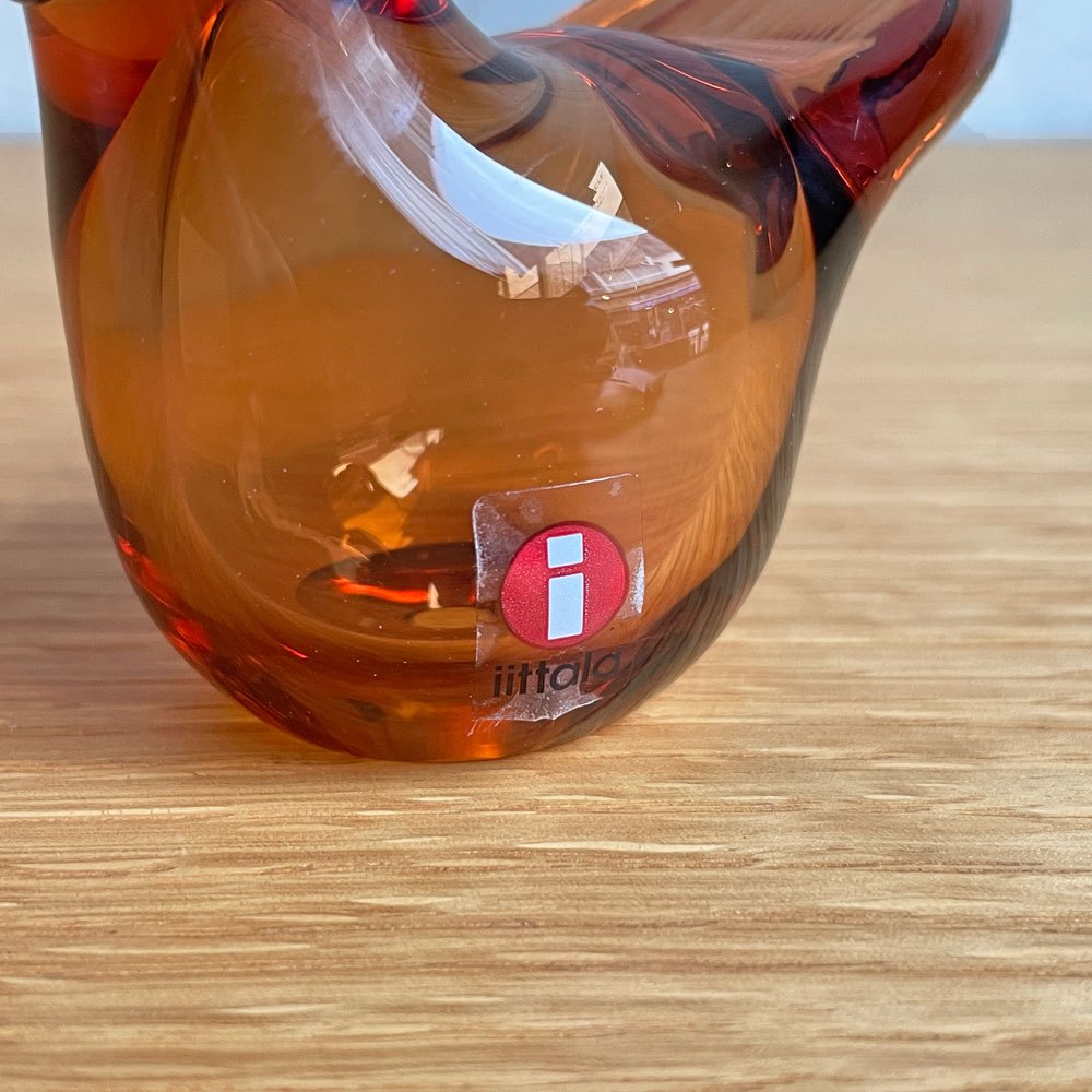 イッタラ iittala バーズバイトイッカ Birds by Toikka セビリアオレンジ×グリーン 2015年 131/1000 イッタラバード オイバ・トイッカ SCOPE別注 箱・テキスタイル付き♪