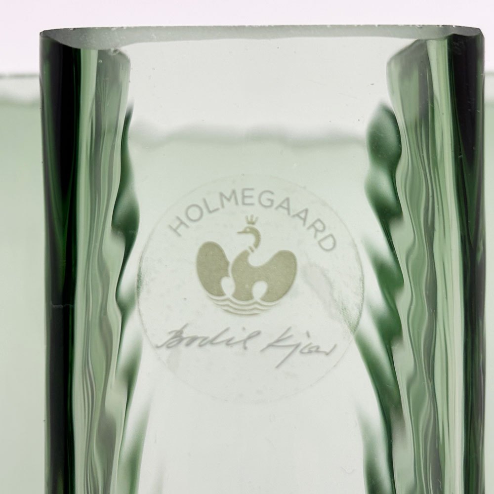 ホルムガード HOLMEGAARD クロスベース Crosses Vase Mサイズ H19cm 十字形の花瓶 フラワーベース グリーン デンマーク 北欧雑貨 ●