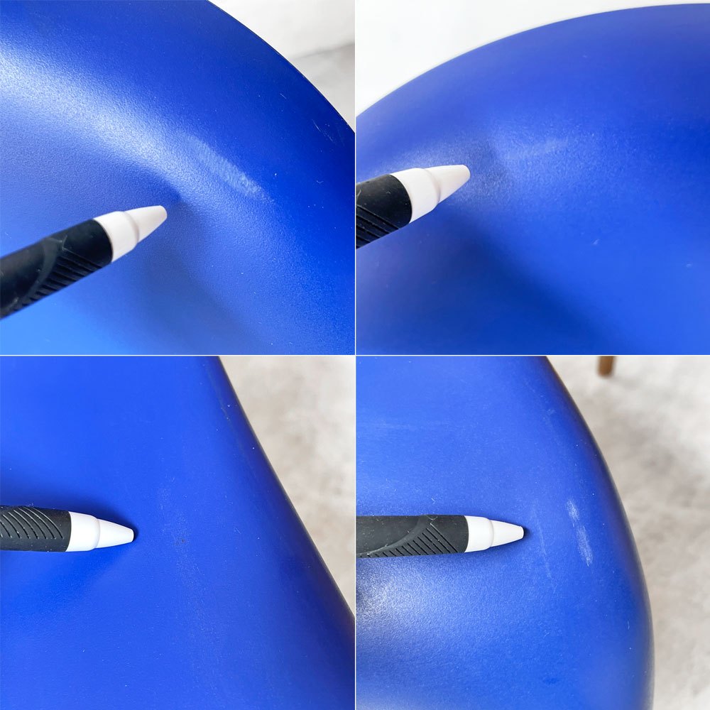 ヴィトラ vitra パントンチェア ダイニングチェア スタッキング ブルー ヴェルナー・パントン ミッドセンチュリー 定価58,300円 A ★