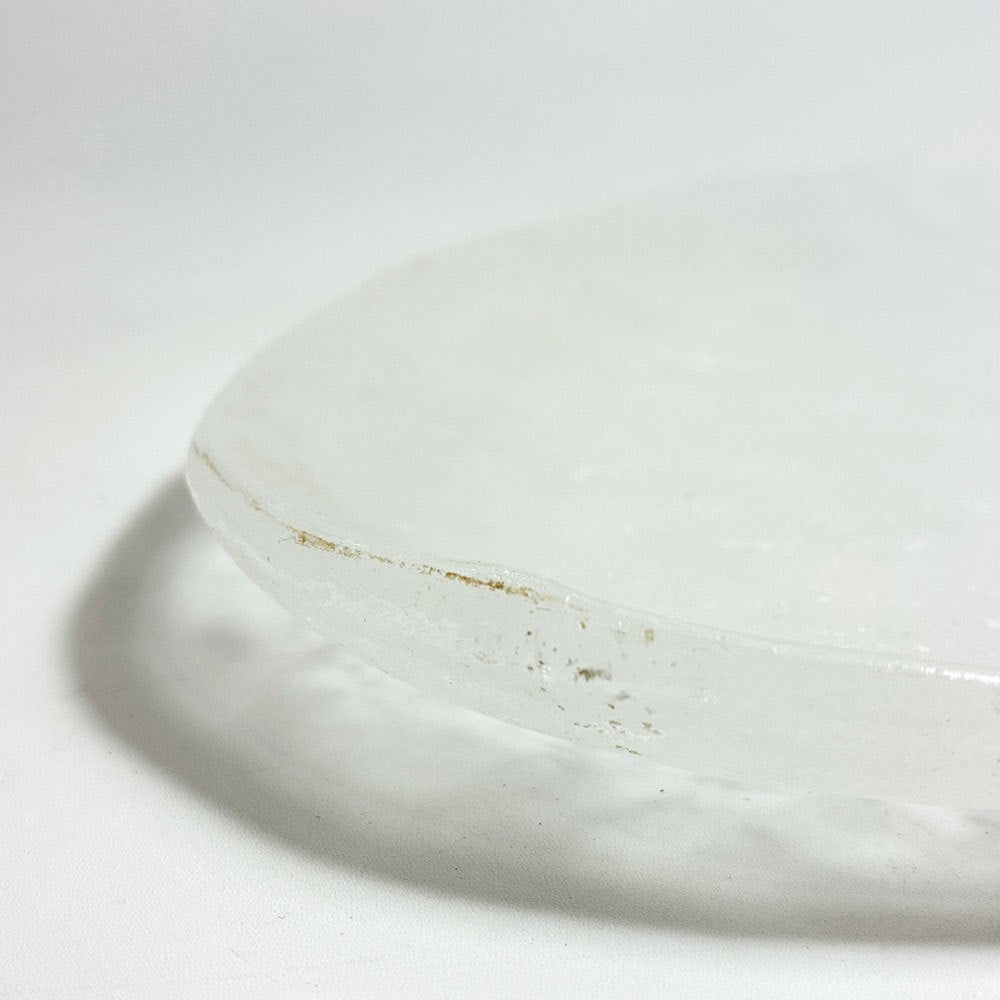 能登朝奈 Asana Noto オーバルプレート パートドヴェール ガラス 楕円 平皿 約22×14cm 現代作家 B ★