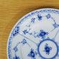 ロイヤルコペンハーゲン ROYAL COPENHAGEN ブルーフルーテッド ハーフレース プレート 17cm 北欧食器 C ◎