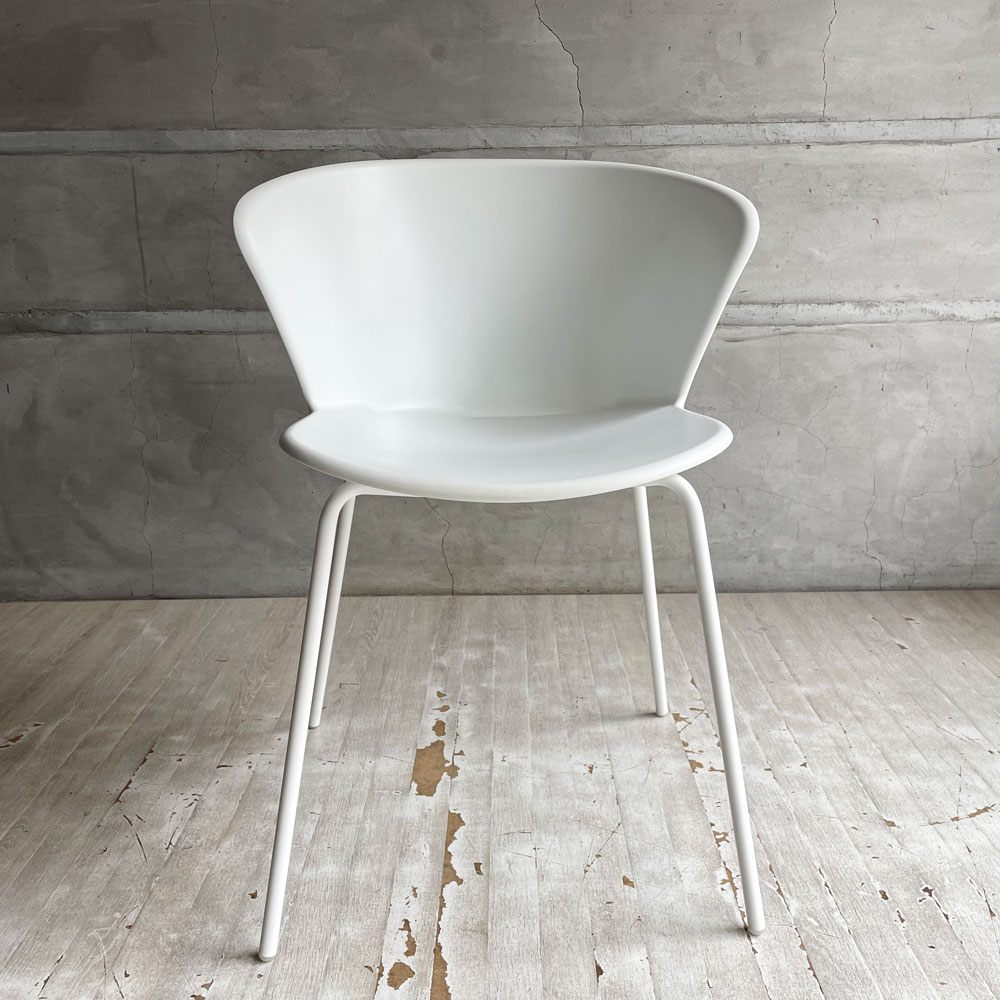 カリガリス Calligaris バイア Bahia CS/1814 ダイニングチェア スチールレッグ ポリプロピレン マットオプティックホワイト イタリア モダンデザイン ドンドリ・エ・ポッチ Dondoli e Pocci  廃番 B♪