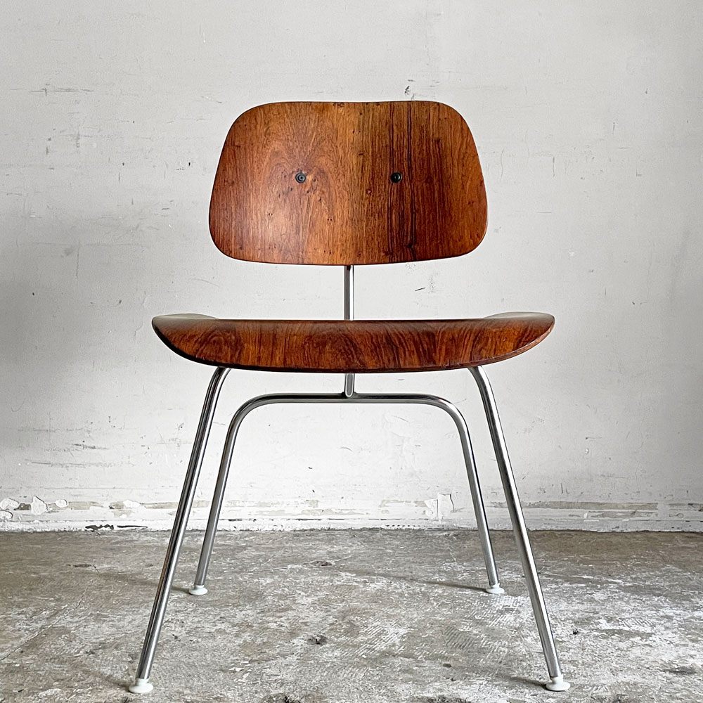 ハーマンミラー Herman Miller DCM メタルレッグ ダイニングチェア ローズウッド 60's ビンテージ C&R ミッドセンチュリー 希少 ■