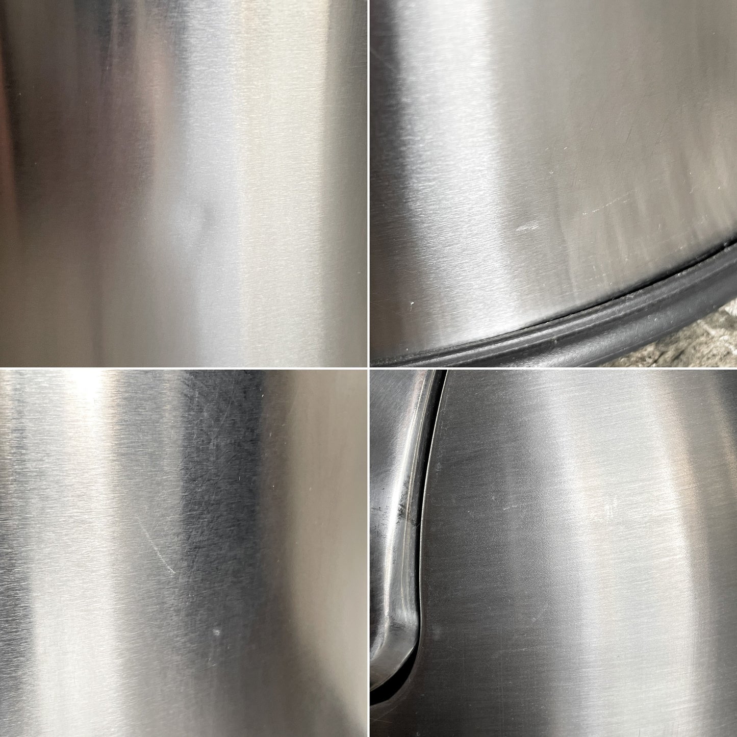 ダルトン DULTON ダスト ビン サテン フィニッシュ DUST BIN SATIN FINISHED 25L プッシュトップタイプ ステンレス製 H61.5cm ■