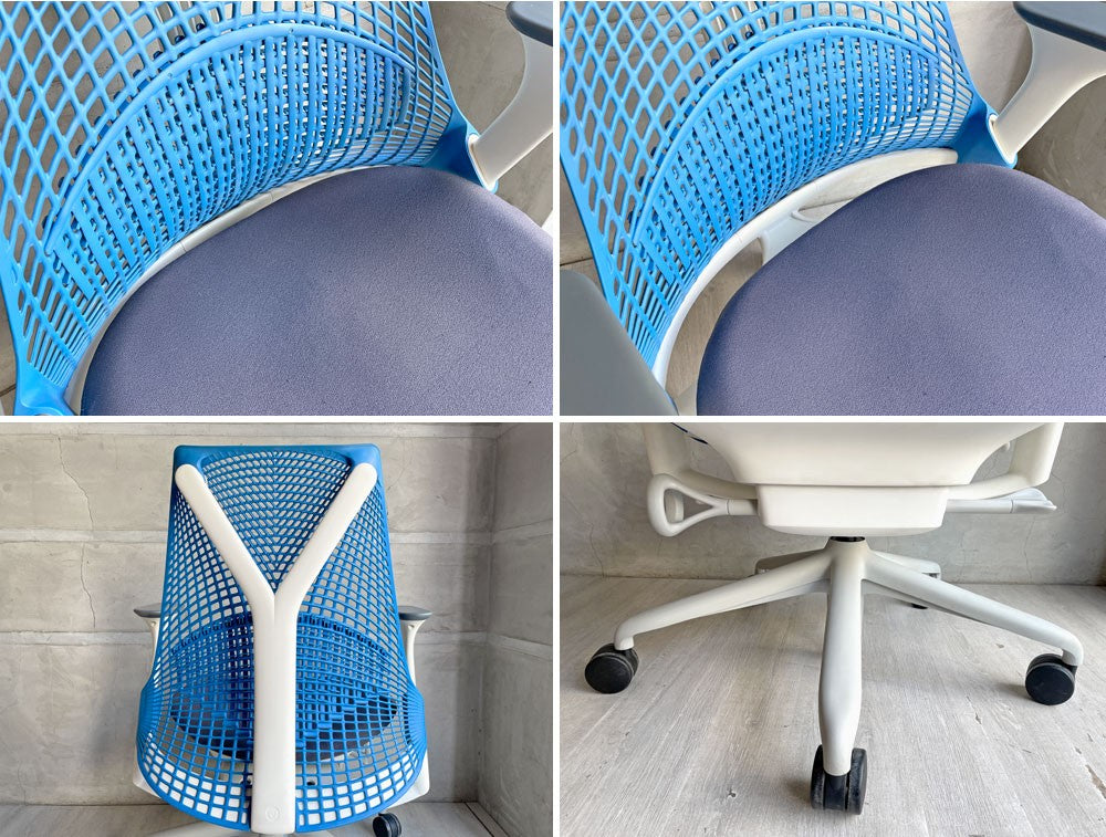 ハーマンミラー Herman Miller セイルチェア SAYL Chair ブルー デスクチェア イヴ・ベアール ♪