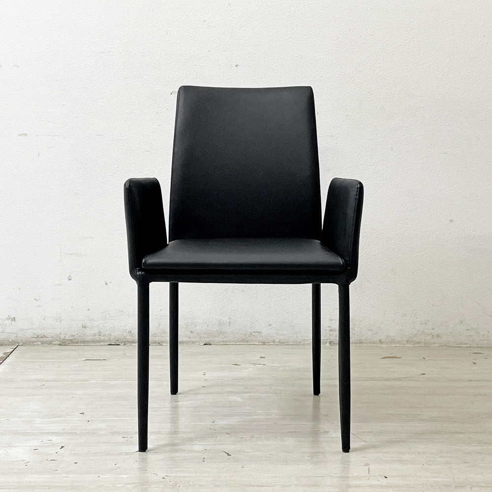 アビタスタイル AbitaStyle アマンダ Amanda アームチェア ダイニングチェア リサイクルレザー モダンデザイン A ●