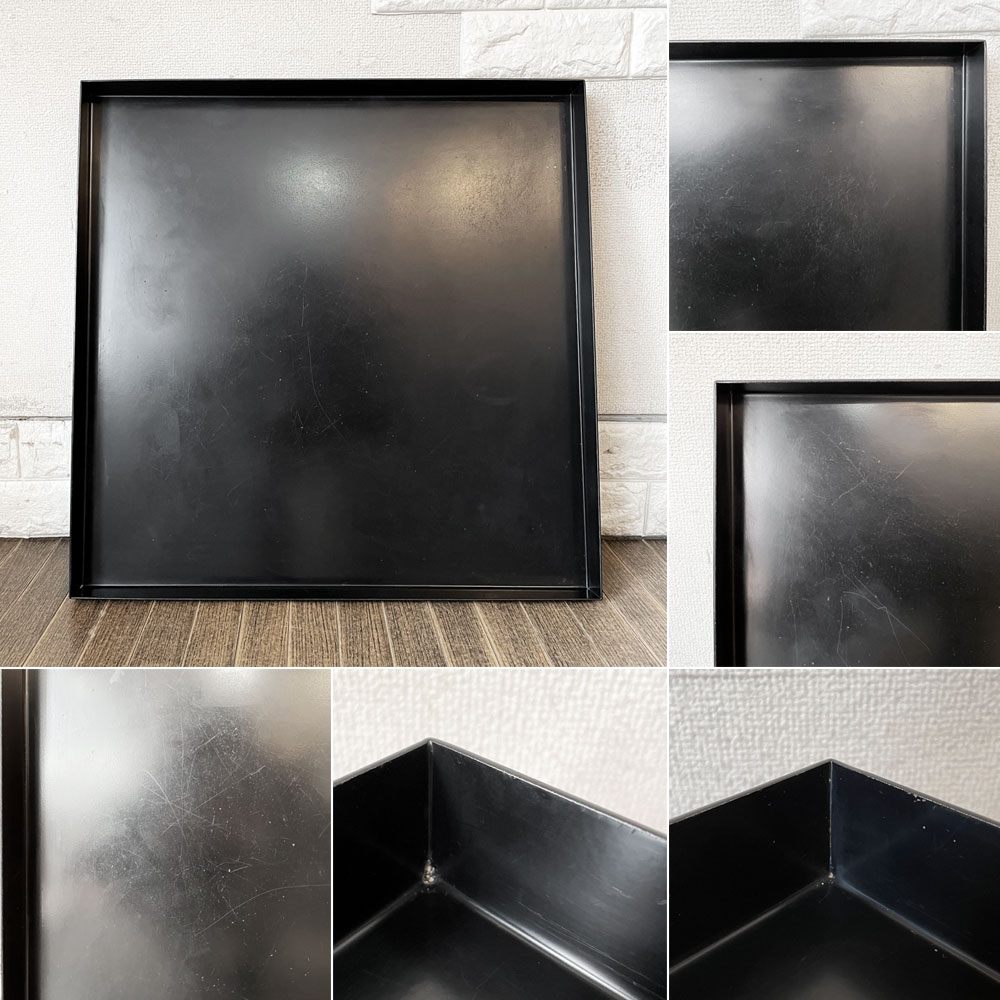 ヘイ HAY トレイテーブル TRAY TABLE COFFEE SIDE TABLE コーヒーサイドテーブル センターテーブル ブラック スクエア W60cm デンマーク 北欧家具 定価￥52,800- ◎