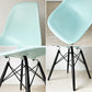 ハーマンミラー HermanMiller サイドシェルチェア ドゥエルレッグ DSW アクアスカイ × エボニー ポリプロピレン製 イームズ ミッドセンチュリー ★