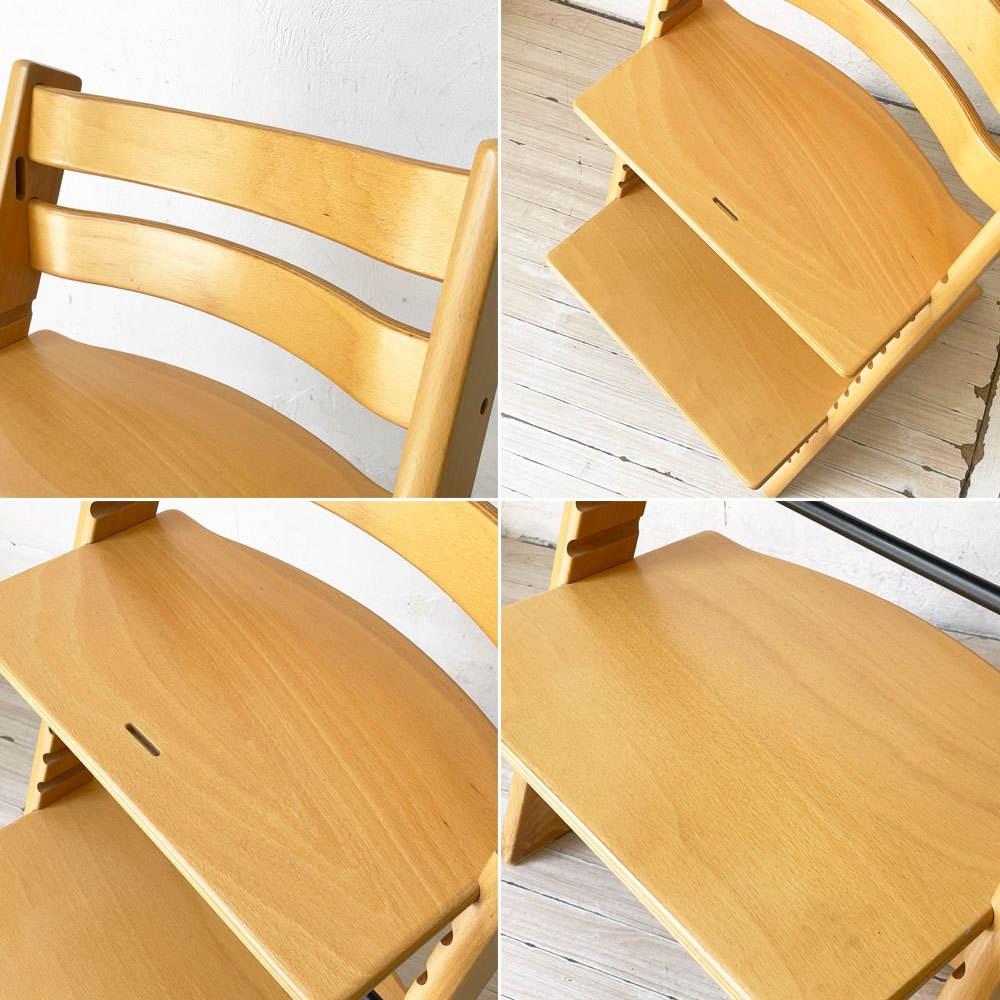 ストッケ STOKKE トリップトラップ TRIPP TRAPP ナチュラル ベビーチェア キッズチェア S/N4～ ノルウェー 北欧家具 ★