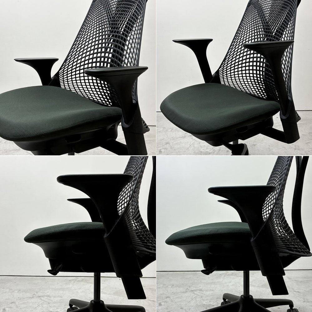 ハーマンミラー Herman Miller セイルチェア SAYL Chair デスクチェア 旧モデル イヴ・ベアール ブラック 2016年製 モダンデザイン ●