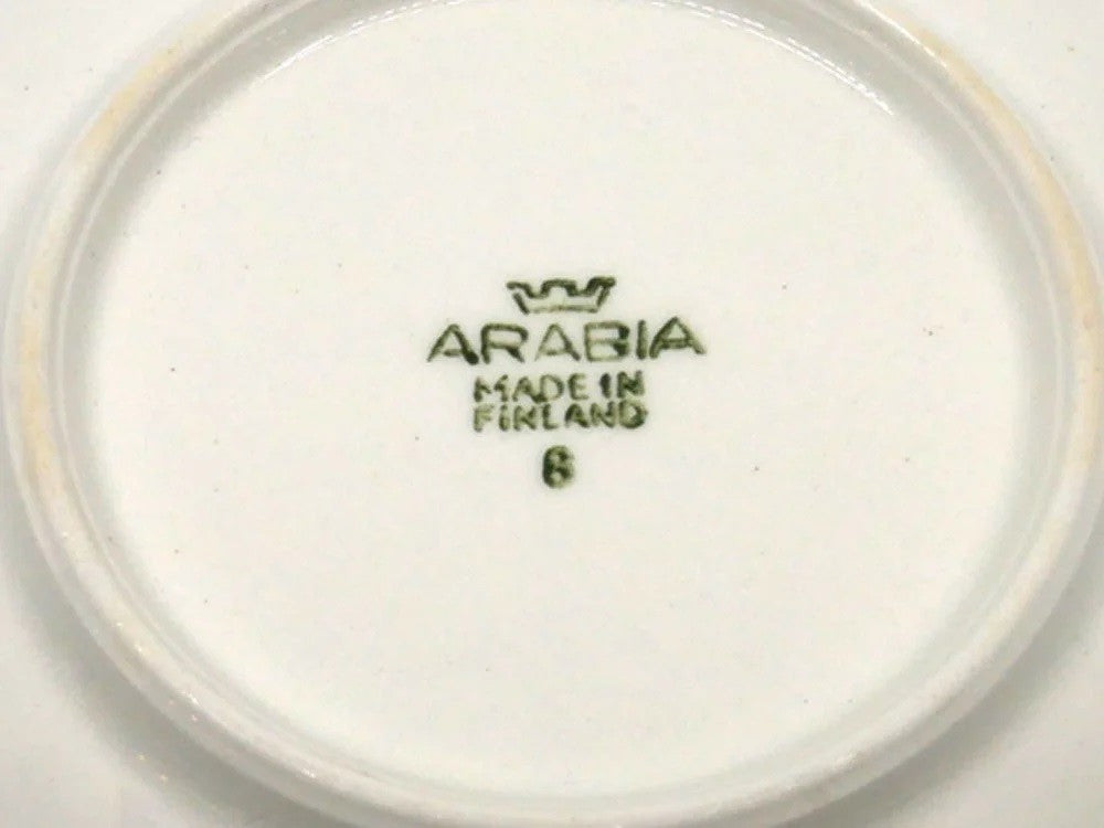 アラビア ARABIA ヴォッコ Vuokko カップ＆ソーサー ライヤウオシッキネン Raija Uosikkinen 1960年代 ビンテージ 北欧食器 C ●