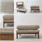 ジャーナルスタンダードファニチャー j.s.F ジェーエフケー JFK 2シーターソファ ファブリック カバーリング  フェザークッション W170㎝ オットマン付き ●
