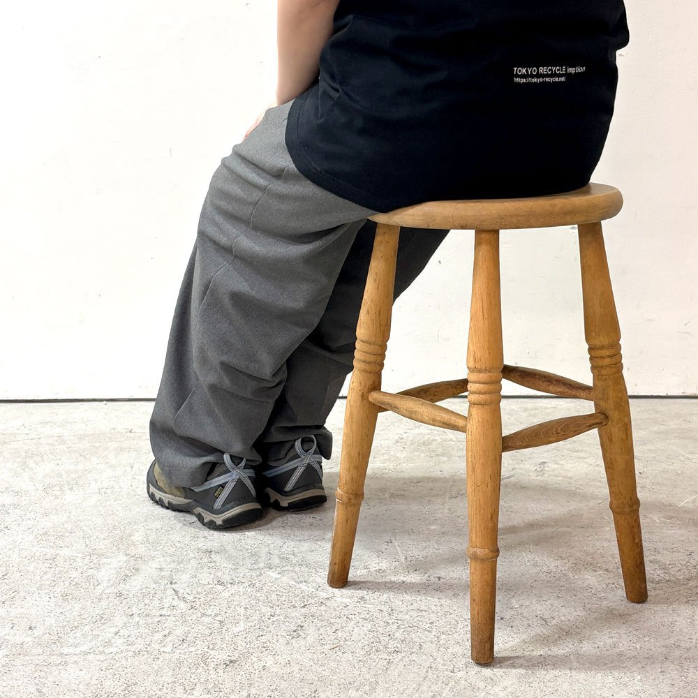 ペニーワイズ THE PENNY WISE ブナ無垢材 スツール 高さ53cm 英国家具 UKカントリー ●