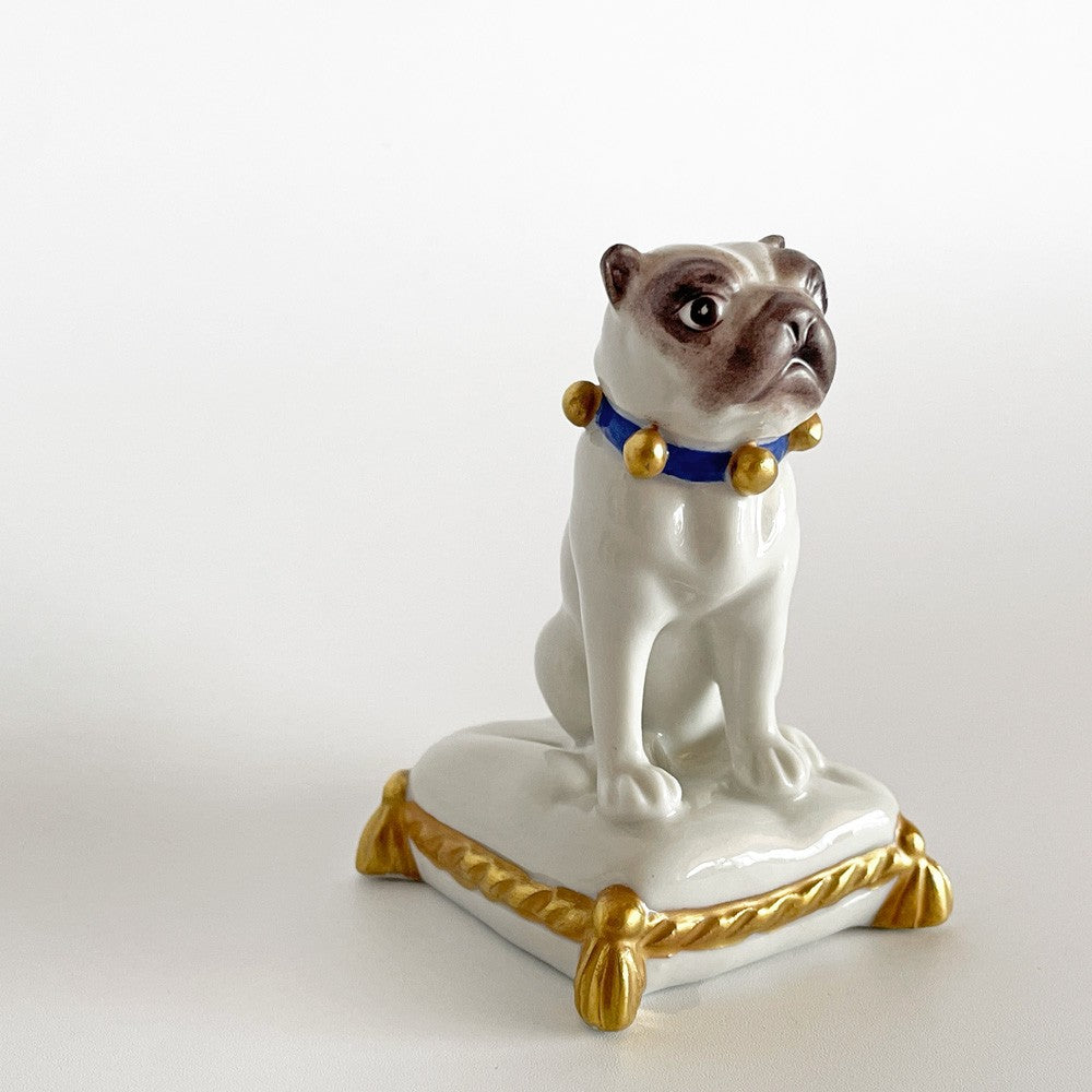 クーン ケラミック Kuhn Keramik ヨハン Johann フィギュリン パグ 犬 ドッグ 陶器 ハンドメイド ドイツ 希少 ■