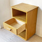 パシフィックファニチャーサービス PACIFIC FURNITURE SERVICE デペンデントハウス ナイトテーブル DH NIGHT TABLE キャビネット オーク材 定価82,500円 ★