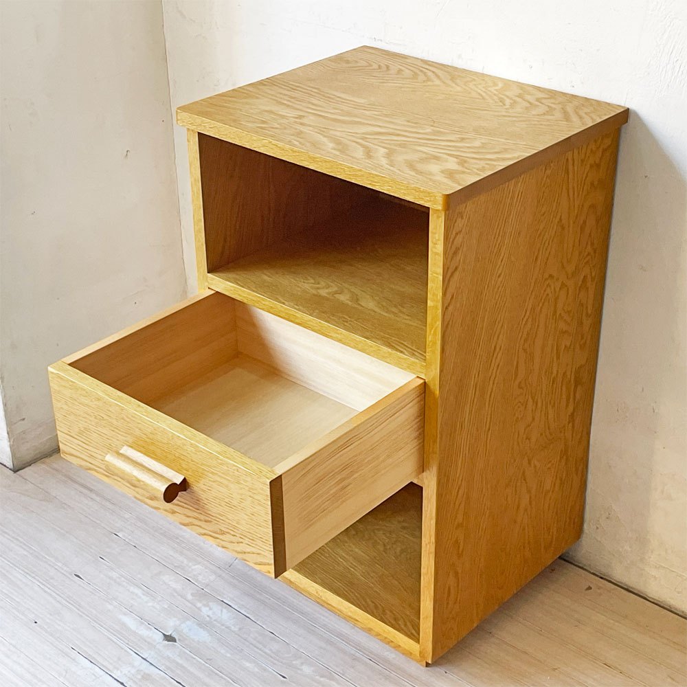 パシフィックファニチャーサービス PACIFIC FURNITURE SERVICE デペンデントハウス ナイトテーブル DH NIGHT TABLE キャビネット オーク材 定価82,500円 ★