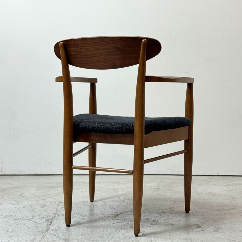 アクメファニチャー ACME Furniture トラッセル アームチェア TRESTLES ARM CHAIR ダイニングチェア ウォールナット ファブリックシート USビンテージスタイル●