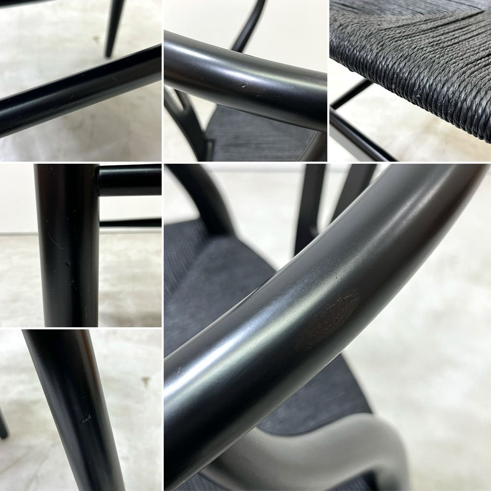 カールハンセン＆サン Carl Hansen & Son CH24 Yチェア 日本仕様サイズ ブラックラッカー×ブラックペーパーコード ハンス・J・ウェグナー ビーチ材 B ●
