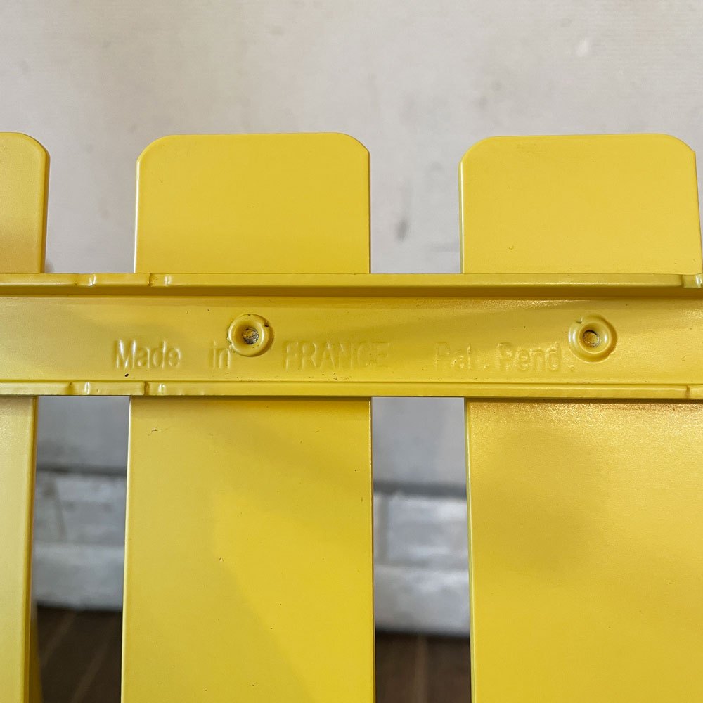フェルモブ Fermob ビストロ BISTRO メタルチェア METAL CHAIR ガーデンチェア イエロー系 折りたたみ フランス 定価￥22,000- ◎