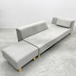フランネルソファ FLANNEL SOFA ピヴォ PIVO ONE ARM SOFA 片アームソファ ファブリック オットマンセット ナチュラルモダン 〓
