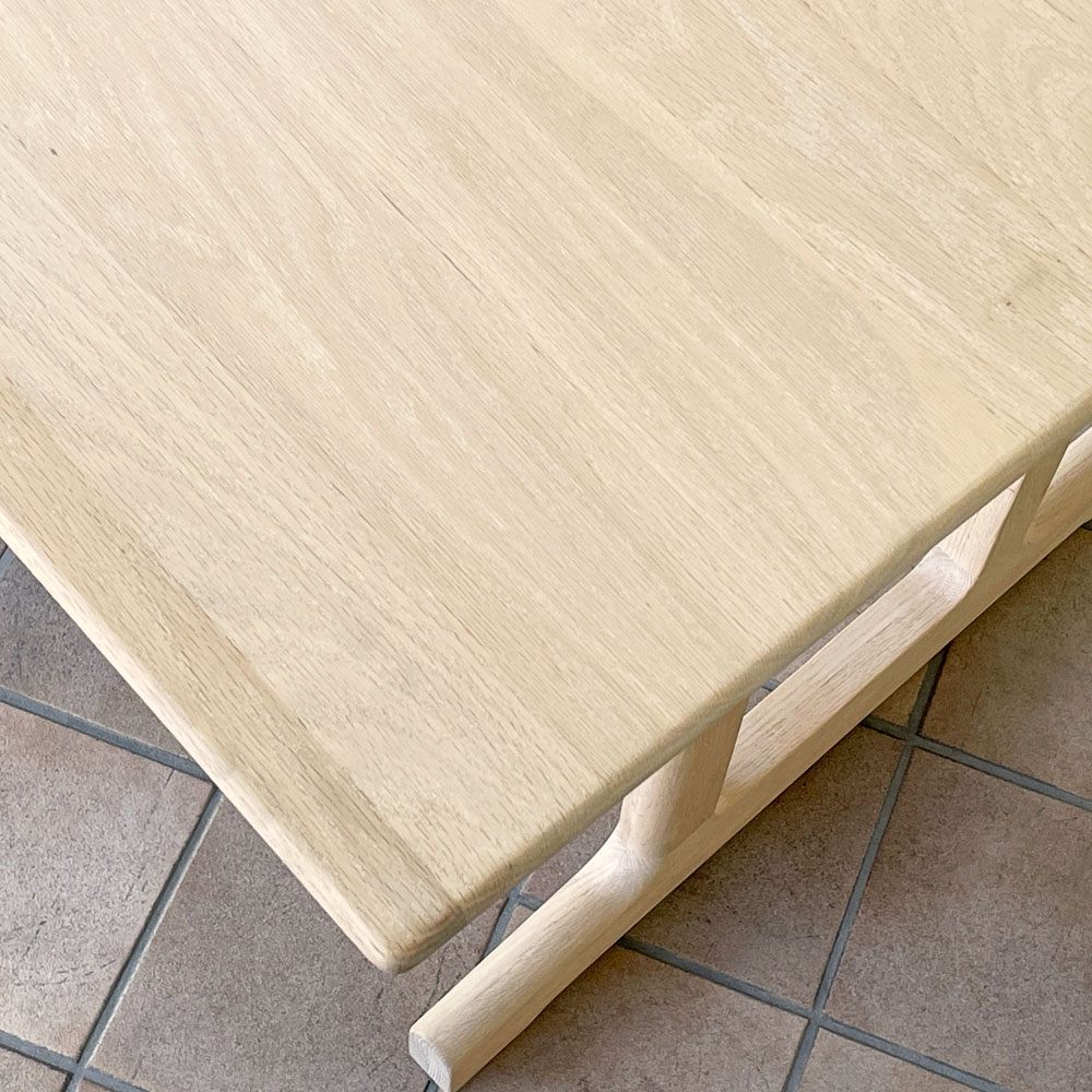 アクタス ACTUS スープ SOUP ダイニングテーブル オーク材 W150cm テーパー ミルク Tレッグ 廃番仕様 ◇